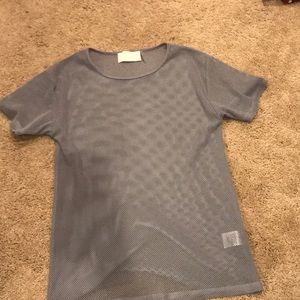 Mesh grey t shirt